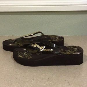 New Guess Gwenergize Platform Sandals Size 8